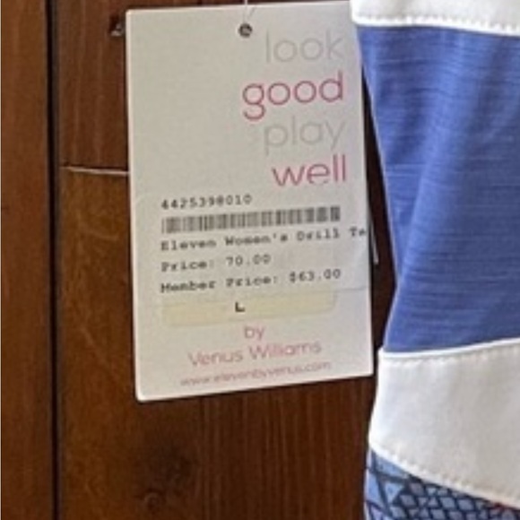 Venus Williams Eleven Women’s tennis tank size large - Picture 3 of 6